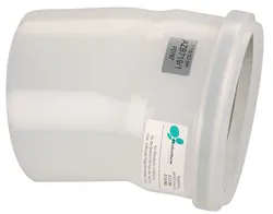 Coude de fumées à simple paroi, Bosch AZB 719/1, 15°, Ø125mm, plastique, joint à lèvre